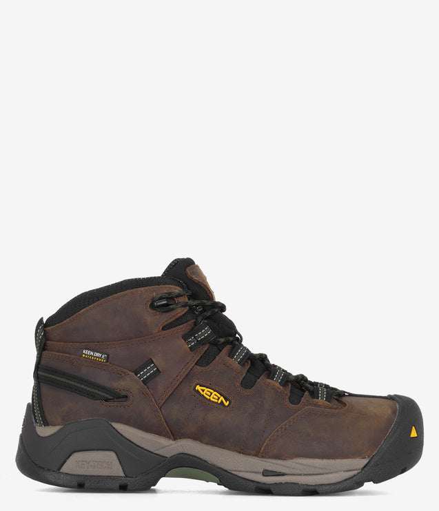 KEEN Utility Detroit XT Mid Waterproof Safety Toe Boot - Brown