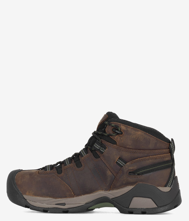 KEEN Utility Detroit XT Mid Waterproof Safety Toe Boot - Brown
