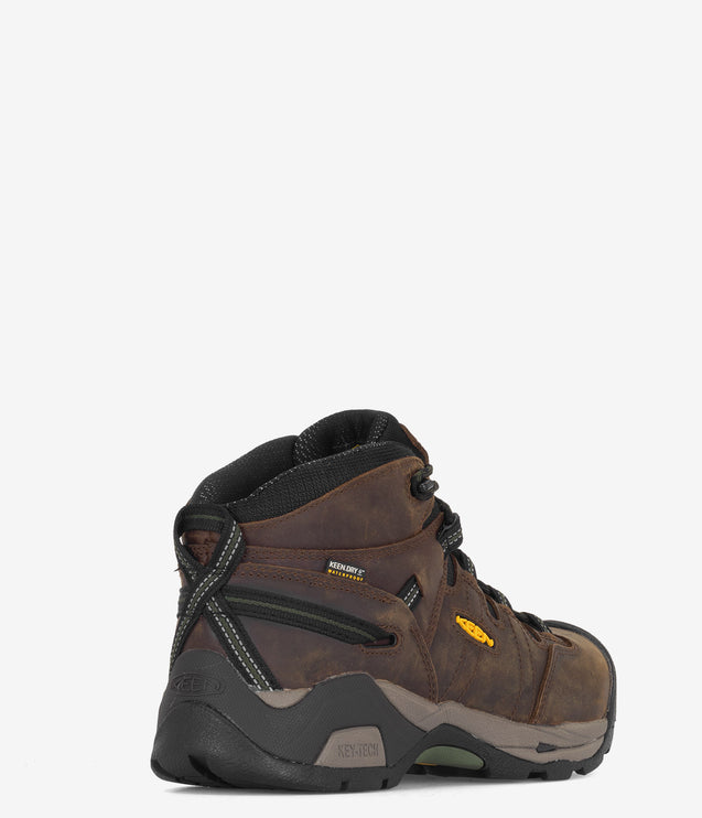 KEEN Utility Detroit XT Mid Waterproof Safety Toe Boot - Brown