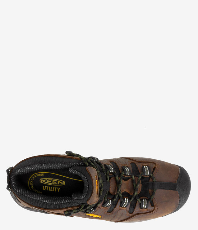 KEEN Utility Detroit XT Mid Waterproof Safety Toe Boot - Brown