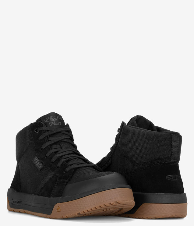 KEEN Utility Kenton Carbon Fiber Toe Mid Work Shoe - Black Gum