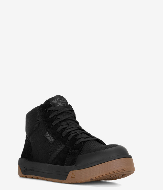 KEEN Utility Kenton Carbon Fiber Toe Mid Work Shoe - Black Gum