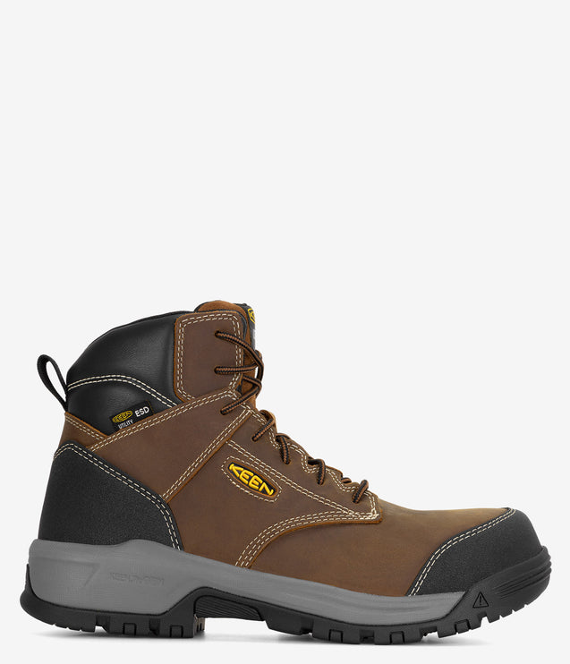 KEEN Utility Evanston 6" Carbon Fiber Toe ESD Boot - Bison