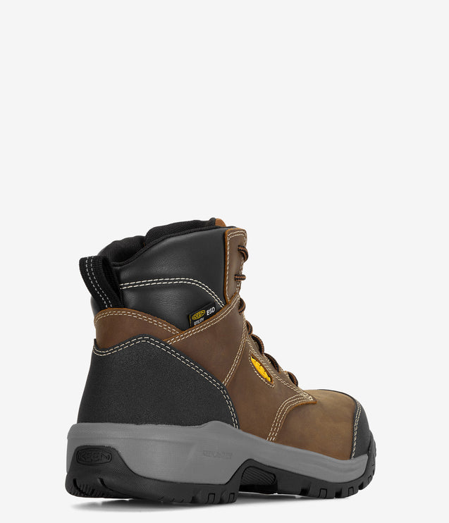 KEEN Utility Evanston 6" Carbon Fiber Toe ESD Boot - Bison
