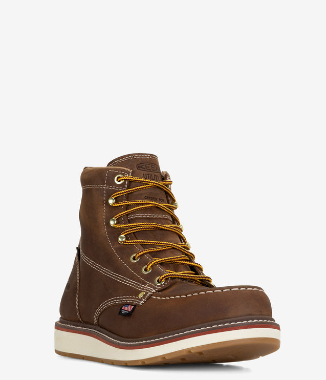 KEEN Utility Liberty 6" Waterproof Carbon Toe Boot - Chestnut/Gum