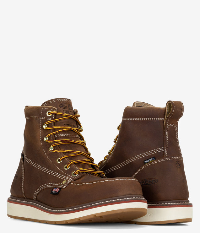 KEEN Utility Liberty 6" Waterproof Carbon Toe Boot - Chestnut/Gum
