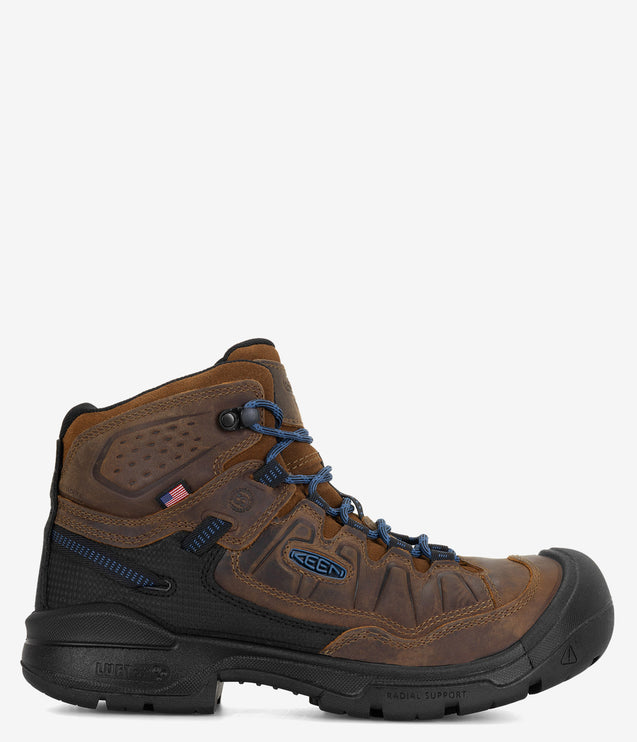 KEEN Utility Targhee IV LTR Carbon Toe Waterproof Work Boot - Bison