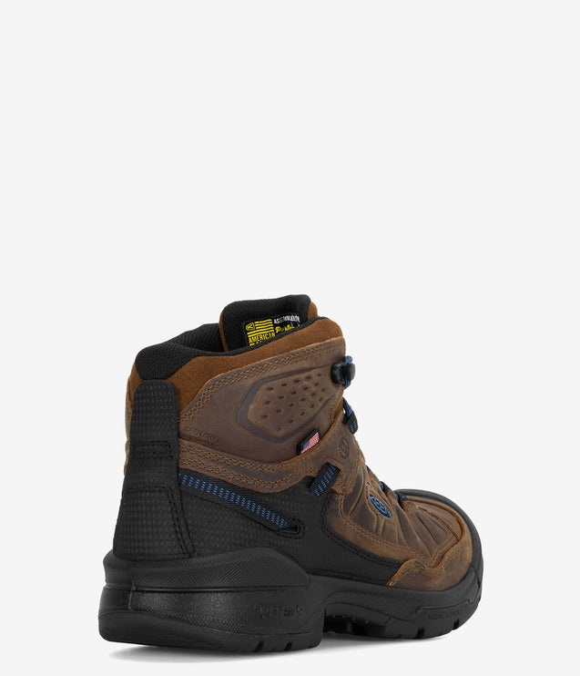 KEEN Utility Targhee IV LTR Carbon Toe Waterproof Work Boot - Bison