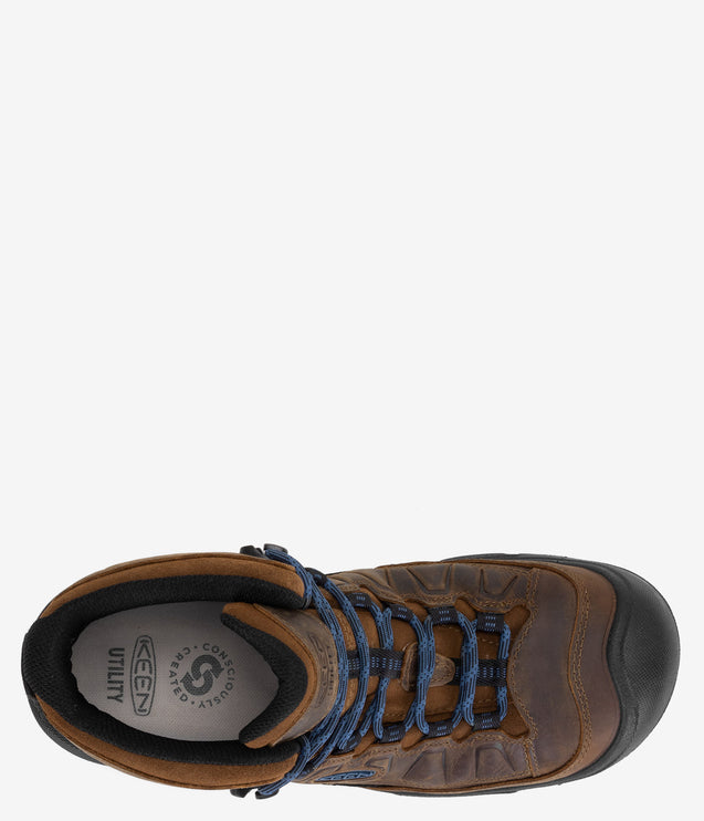 KEEN Utility Targhee IV LTR Carbon Toe Waterproof Work Boot - Bison