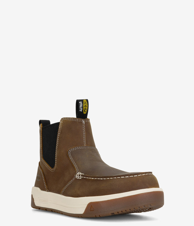 KEEN Utility Gibson Carbon Toe Chelsea Work Boot - Belgian/Gum