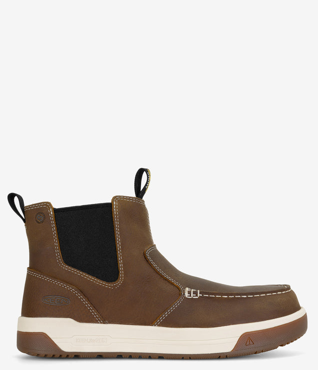 KEEN Utility Gibson Carbon Toe Chelsea Work Boot - Belgian/Gum