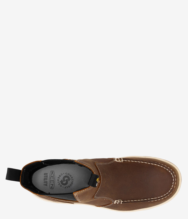 KEEN Utility Gibson Carbon Toe Chelsea Work Boot - Belgian/Gum