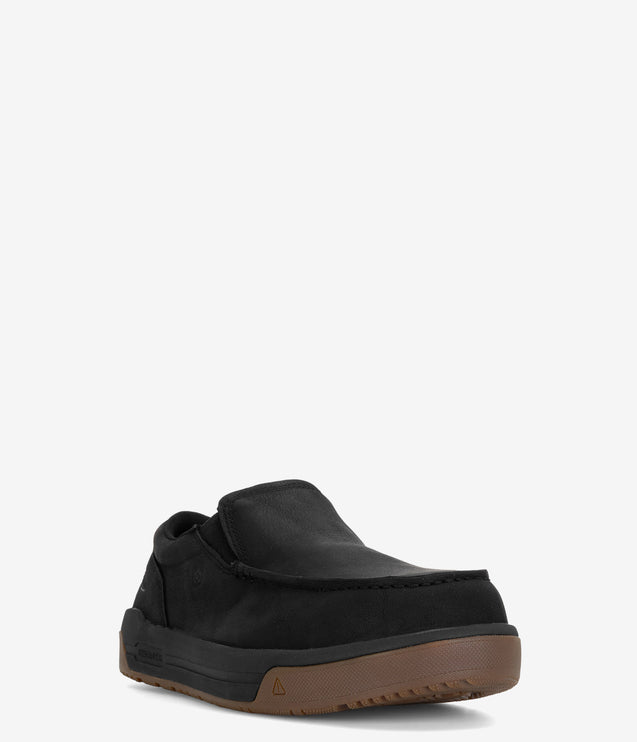 KEEN Utility Gibson Carbon Toe Slip-On Work Shoe - Black/Gum