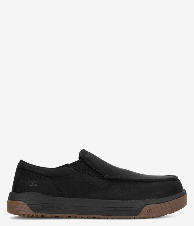 KEEN Utility Gibson Carbon Toe Slip-On Work Shoe - Black/Gum