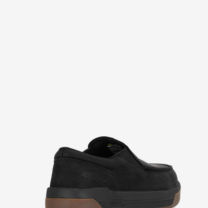 KEEN Utility Gibson Carbon Toe Slip-On Work Shoe - Black/Gum