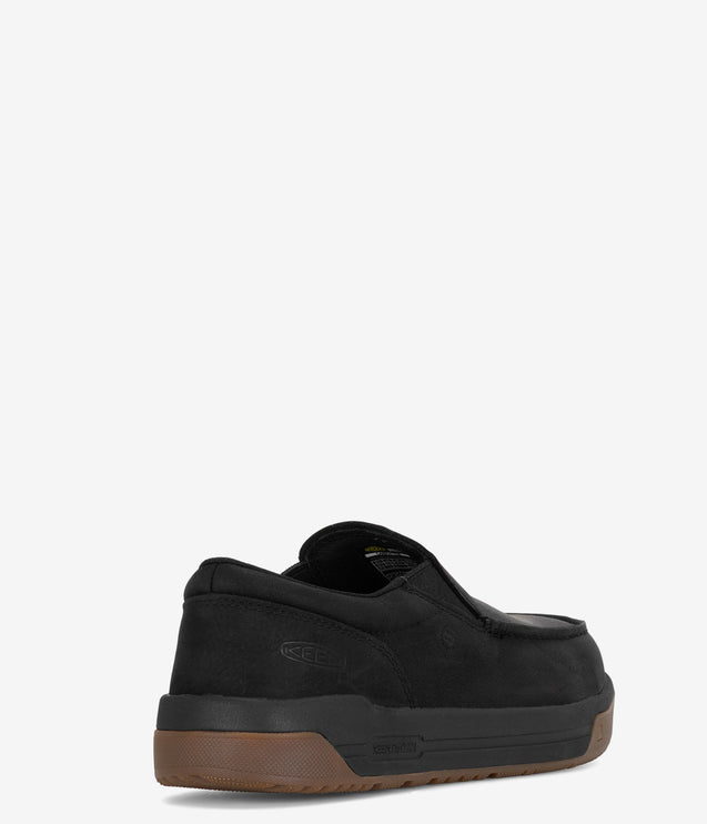 KEEN Utility Gibson Carbon Toe Slip-On Work Shoe - Black/Gum