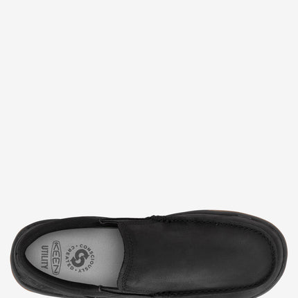KEEN Utility Gibson Carbon Toe Slip-On Work Shoe - Black/Gum