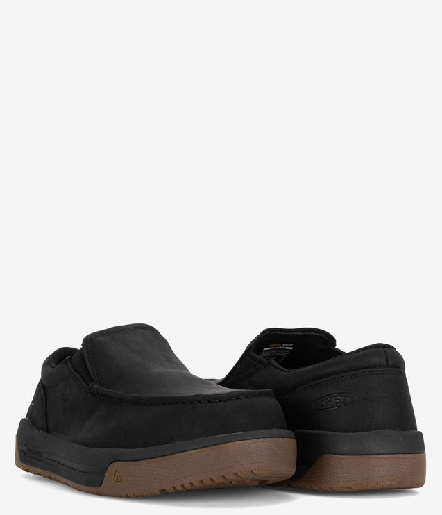 KEEN Utility Gibson Carbon Toe Slip-On Work Shoe - Black/Gum