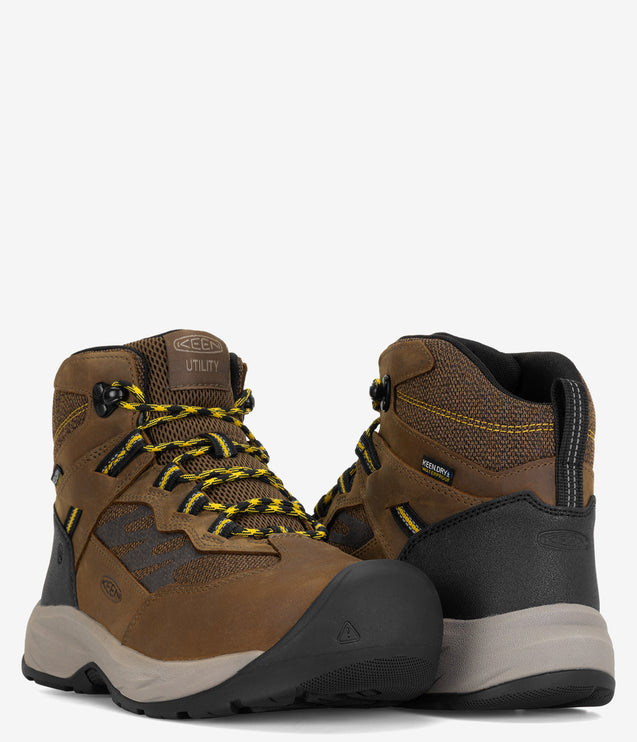 KEEN Utility Highframe Mid Steel Toe Waterproof Work Boots - Men