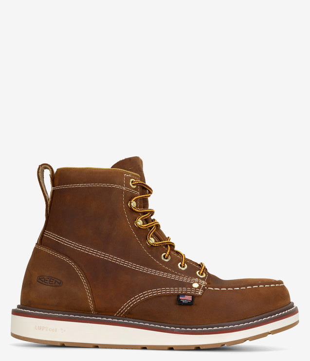 KEEN Utility Liberty 6" Waterproof Soft Toe Boot - Brown/Birch