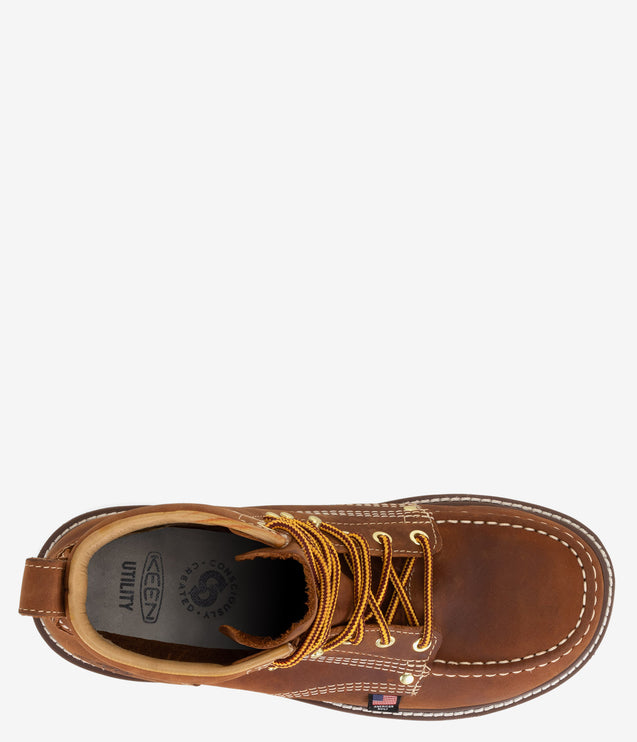 KEEN Utility Liberty 6" Waterproof Soft Toe Boot - Brown/Birch