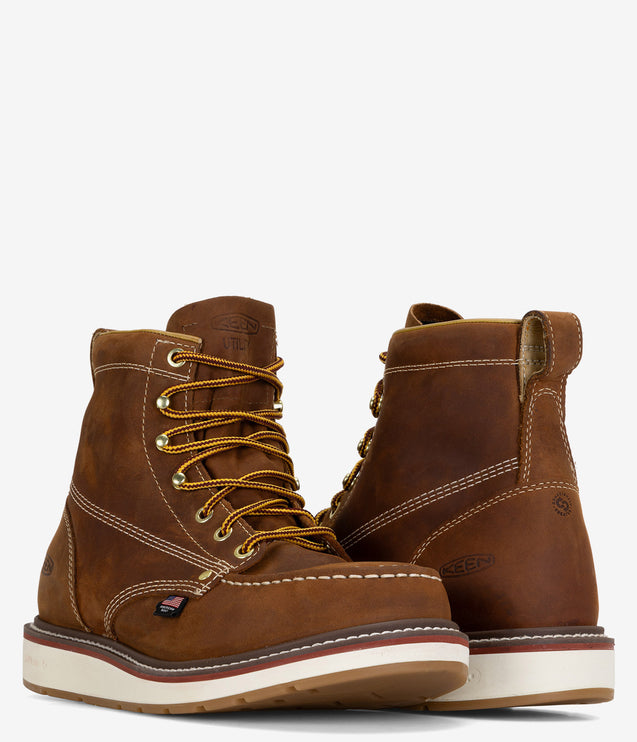 KEEN Utility Liberty 6" Waterproof Soft Toe Boot - Brown/Birch