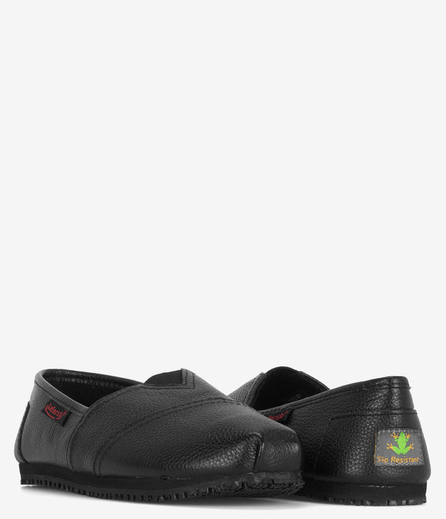 Laforst Jess Leather Slip On Shoe - Black