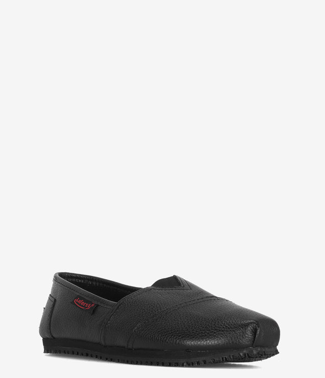 Laforst Jess Leather Slip On Shoe - Black