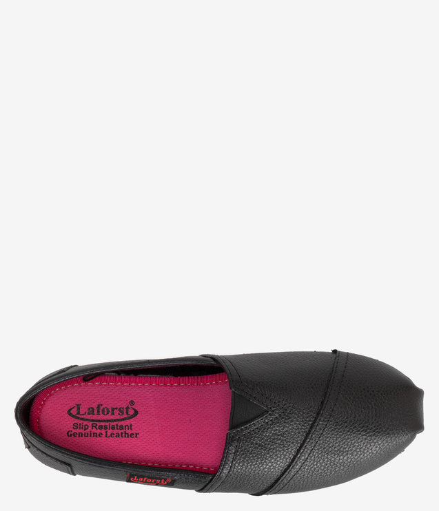 Laforst Jess Leather Slip On Shoe - Black