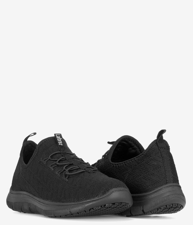 Laforst Jewel Knit Slip Resistant Slip On Sneaker - Black