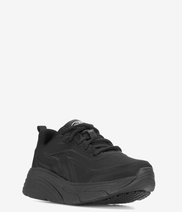Laforst Xtreme Comfort Slip-Resistant Platform Sneaker - Black
