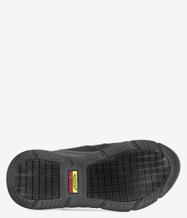 Laforst Xtreme Comfort Slip-Resistant Platform Sneaker - Black