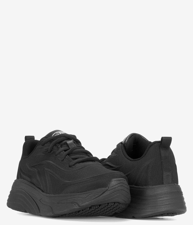 Laforst Xtreme Comfort Slip-Resistant Platform Sneaker - Black