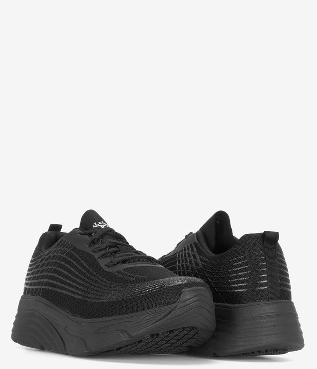 Laforst Fusion Xtreme Comfort Slip-Resistant Platform Sneaker - Black