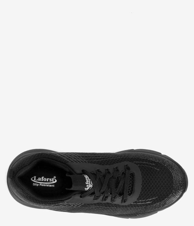 Laforst Fusion Xtreme Comfort Slip-Resistant Platform Sneaker - Black