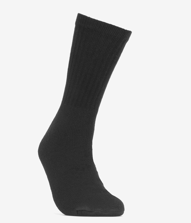 Boot World Crew Socks - Black