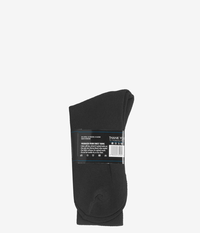 Boot World Crew Socks - Black