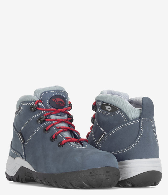 Avenger Trek Alloy Toe Waterproof Mid Hiker - Blue/Grey