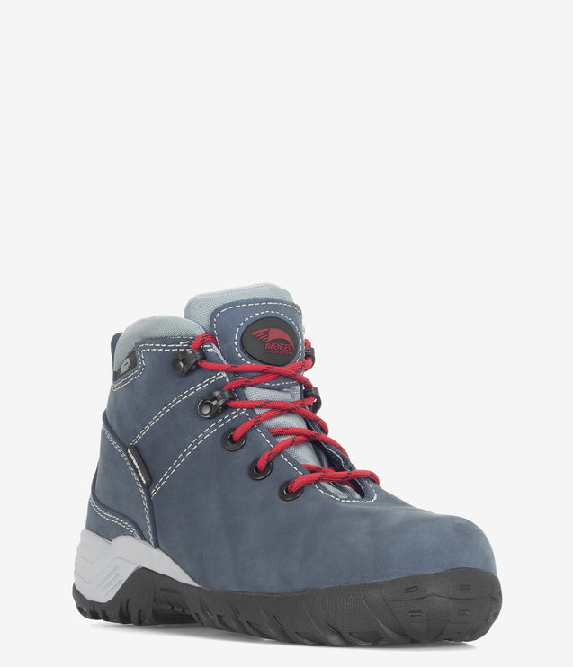 Avenger Trek Alloy Toe Waterproof Mid Hiker - Blue/Grey