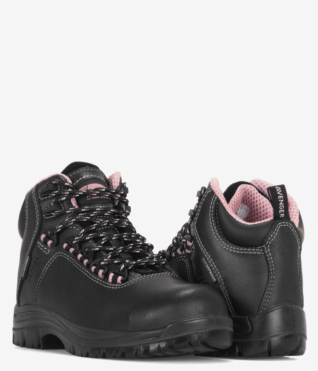 Avenger Breaker 6" Composite Toe Waterproof PR Work Boot - Black