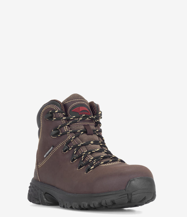 Avenger Flight Alloy Safety Toe Waterproof Boot - Brown