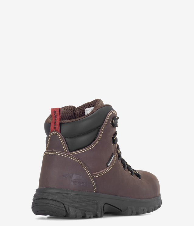 Avenger Flight Alloy Safety Toe Waterproof Boot - Brown