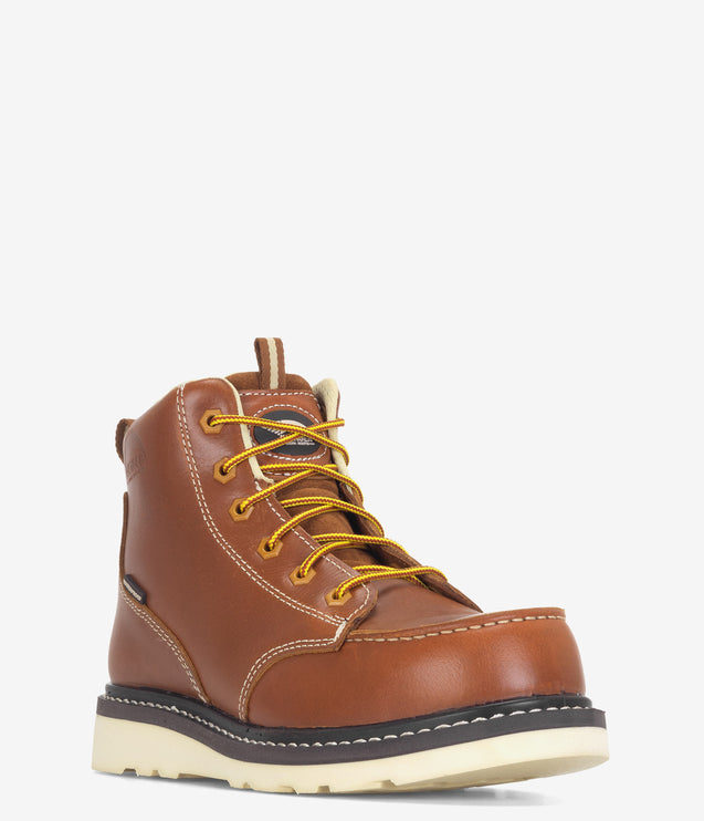 Avenger Moc Toe Carbon Safety Toe Waterproof Wedge Work Boot - Tobacco