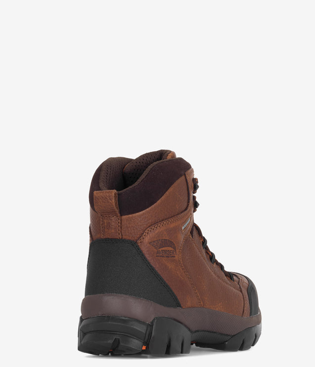 Avenger 6" Composite Safety Toe Waterproof Boot - Brown