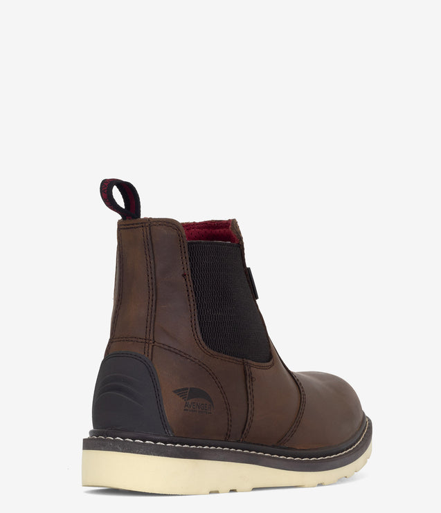 Avenger 6" Chelsea Wedge Waterproof PR Boot - Brown