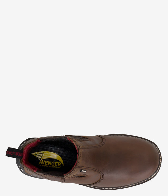 Avenger 6" Chelsea Wedge Waterproof PR Boot - Brown