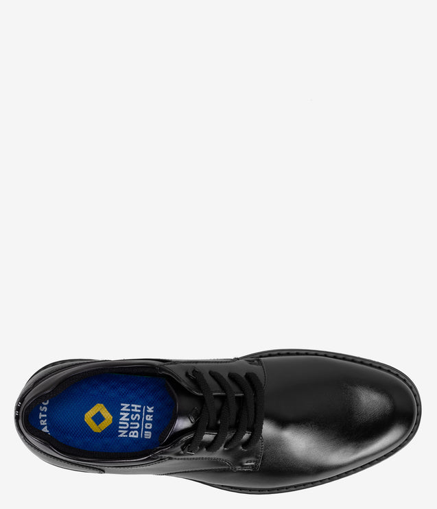Nunn Bush Wade Work Plain Toe Oxford - Black