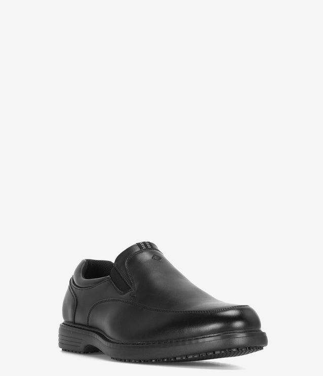 Nunn Bush Wade Work Moc-Toe Slip-Resistant Slip-on - Black