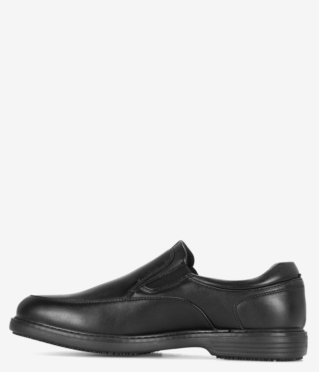 Nunn Bush Wade Work Moc-Toe Slip-Resistant Slip-on - Black