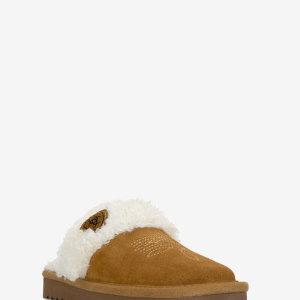 Ariat Jackie Square Toe Slippers - Chestnut